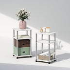 Furinno Just 3-Tier Turn-N-Tube Open Storage Nightstand, Plastic Poles by Furinno-FitsYourSpaceFitsYourBudget