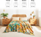 LUTBM Throw Blanket for Bed Couch Sofa Soft Cotton Twin Breathable Summer - Image 3