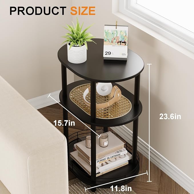 Small Rattan Side/Accent Table - Image 2