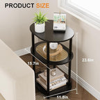 Small Rattan Side/Accent Table - Image 2