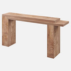 OKD 63 Inch Modern Entryway Console Table, Solid Geometry Accent Sofa Table - Image 8