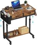 Small Portable Standing Rolling Desk by Unknown