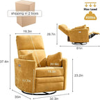 Power Recliner, Nursery Chair Swivel Glider Rocking Chair - Image 2