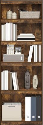 Furinno JAYA Book Shelf, 5-Tier Bookshelf, Enhanced Home Bookcase - Image 4