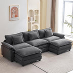 Oprisen 120" Modular Sectional Sofa, Comfy Cloud Couch Sectional Sofa by Oprisen