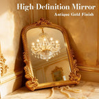 YUSONG Vintage Desk Mirror – 12" Gold Antique Tabletop Mirror - Image 8