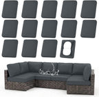 Waterproof Outdoor Cushion Covers, Stretch Patio Slipcovers | UV Resistant by hyha