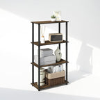 Furinno Turn-N-Tube Book Shelf, 4-Tier Bookshelf, Bookcase by Furinno-FitsYourSpaceFitsYourBudget