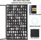 Shot Glass Storage Display Case Large Solid Wood Cabinet Rack Holder Wall - Image 3