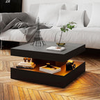 HedoAjim Black LED Coffee Table - Image 7