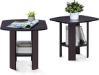 Furinno Simple Design Side Table Set of 2, 2-Tier Modern End Table by Furinno-FitsYourSpaceFitsYourBudget
