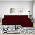 PureFit Stretch Sectional Couch Covers 2 pcs Non Slip L Shape Sofa Cover | - Image 2
