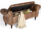 ZZW Storage Ottoman Bench, Tufted Bed Benches by zzw