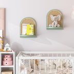 Arched Rattan Wall Shelf - Image 7