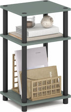 Furinno JUST Side Table, 3-Tier End Table, Open Shelves Night Stand, Bedside by Furinno-FitsYourSpaceFitsYourBudget