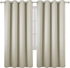 Light Beige Thermal Blackout Curtains/52 x 72 Inch/Set of 2 Panels Room - Image 2