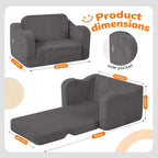 MeMoreCool Toddler Chair Comfy for 1-3 Years Old, Corduroy Kids Couch Bed Fold - Image 3