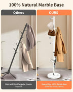 ZOZOE Metal Coat Rack Stand, Modern Coat Rack Freestanding - Image 3
