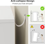 Jocoevol White 5 Drawer Dresser - Image 3