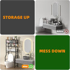 GloTika 4-Tier Over Toilet Storage - 150lb Total Capacity Metal Bathroom - Image 7