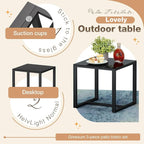 Greesum 3 Piece Outdoor Bistro Set, Imitation Rattan Conversation Set, Patio - Image 4