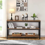 FATORRI Console Table for Entryway, Wood Sofa Table, Rustic Hallway Tables - Image 8