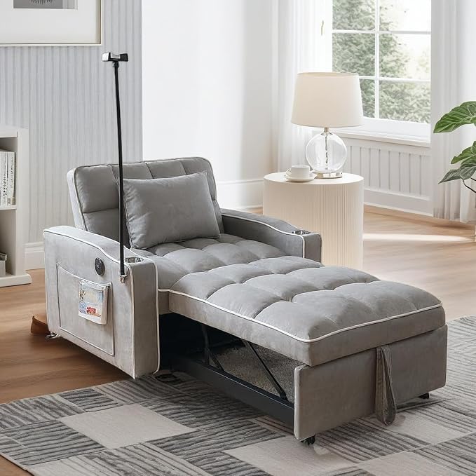 Convertible Sleeper Chair, Pull Out Chair Sleeper by Outdoorchairs
