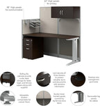 Bush Business Furniture Office in an Hour 65W Straight Cubicle Desk - Image 4