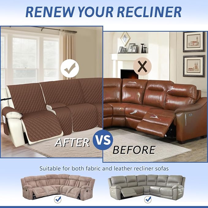 Arfntevss Recliner Sectional Couch Covers 1OO% Waterproof L Shape Sofa Cover - Image 5