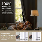 MIULEE White 100% Blackout Curtains - Image 2
