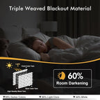 MIULEE Blackout Curtains for Bedroom 2 Panels 50 x 84 Inch Long Pure White | - Image 2