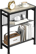 Narrow Side Table for Small Space, 3-Tier End Table by HOME