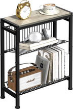 Narrow Side Table for Small Space, 3-Tier End Table by HOME