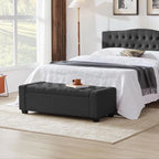 Huatean Home 48" Ottoman with Storage, Storage Ottoman Bench with Safety Hinge - Image 8