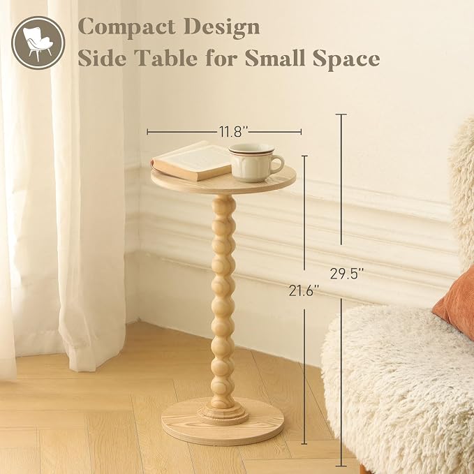 Fultyle Round Side Table, Small Drink Table - Image 2