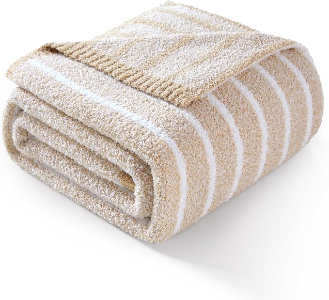 Snuggle Sac Ultra Soft Beige Throw Blanket by SnuggleSac