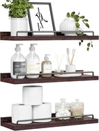 RYOFOBETTO Floating Shelves, Bathroom Decor Shelves Over Toilet, Farmhouse Wall by RYOFOBETTO