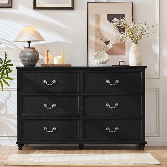 Joaxswe Farmhouse 6 Drawers Dresser - Image 7