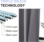 Simplebrand Ava Light Grey Blackout Curtains - Image 4