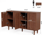 LITTLE TREE 59-Inch Buffet Cabinet Sideboard - Image 3
