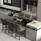 VKNOW Bar Stools Set of 2, Modern Counter Stools - Image 5