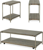 Coffee Table Set Modern Style: 3-Piece Living Room Furniture - Image 3
