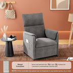 Recliner Chair，Electric Adjustable Chenille Recliner - Image 9