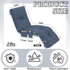 Outdoor Chaise Lounge Cushions - Image 2