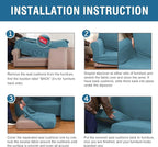 H.VERSAILTEX 4 Piece Stretch Sofa Covers - Image 6