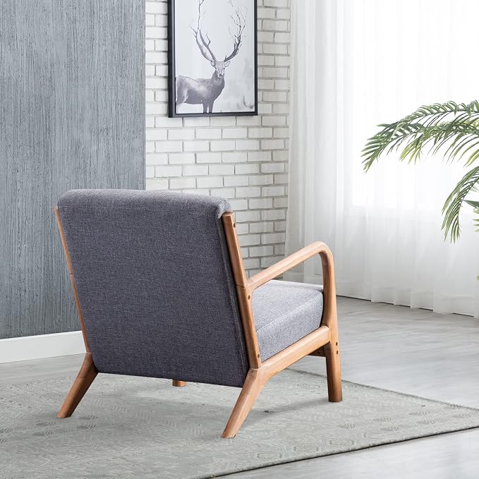 INZOY Mid Century Modern Accent Chair - Image 6