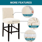 Turquoize Stretch Bar Stool Cover Counter Stool Pub Chair Slipcover - Image 4