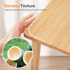 HOOBRO 39.3'' Bamboo Dining Bench, Farmhouse Table Bench, Kitchen & Living Room - Image 6