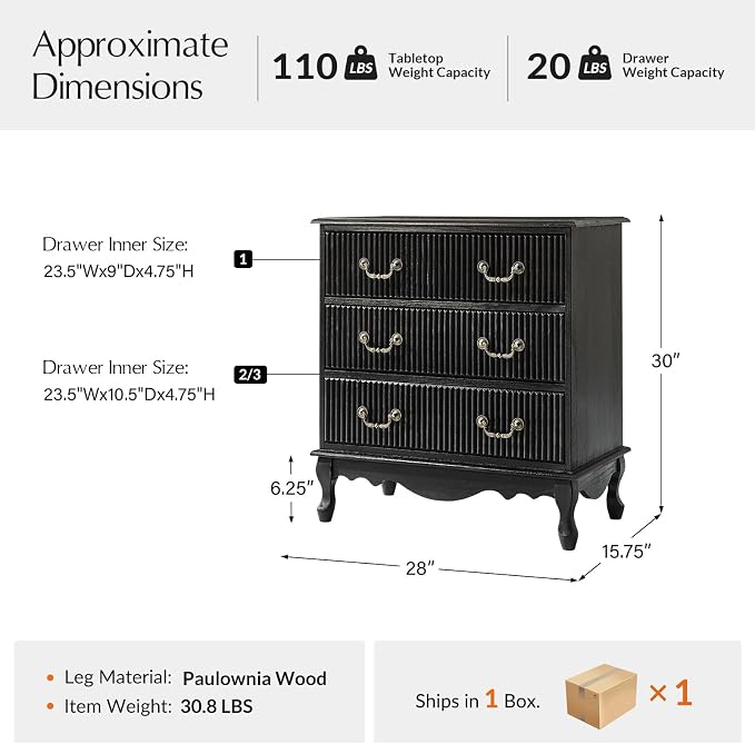 HULALA HOME Transitional Side Table - Image 2