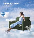 Welzona Loveseat, Comfy Teddy Love Seat - Image 6